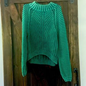 Free people green sweater size large